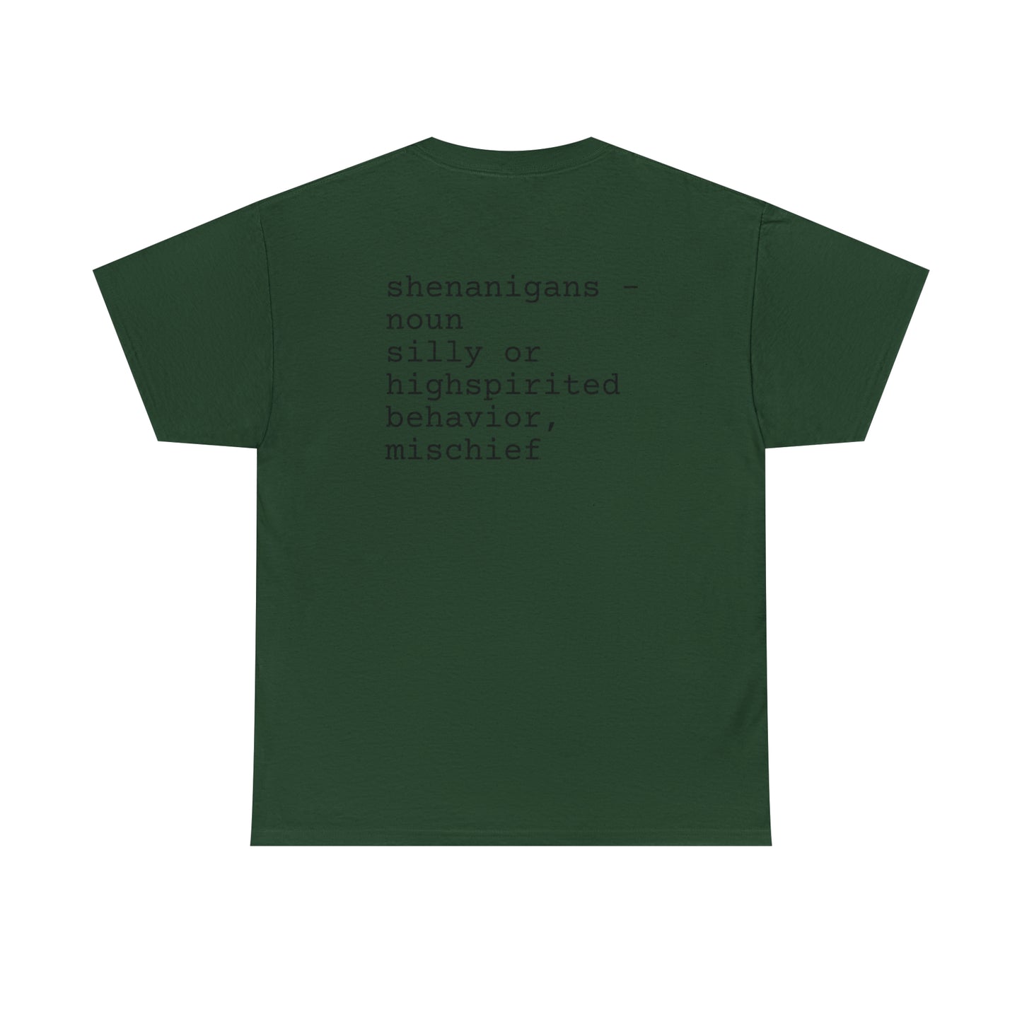 Unisex Shenanigan's Matching Family Shenanigans Crew St Patricks Day Heavy Cotton Tee