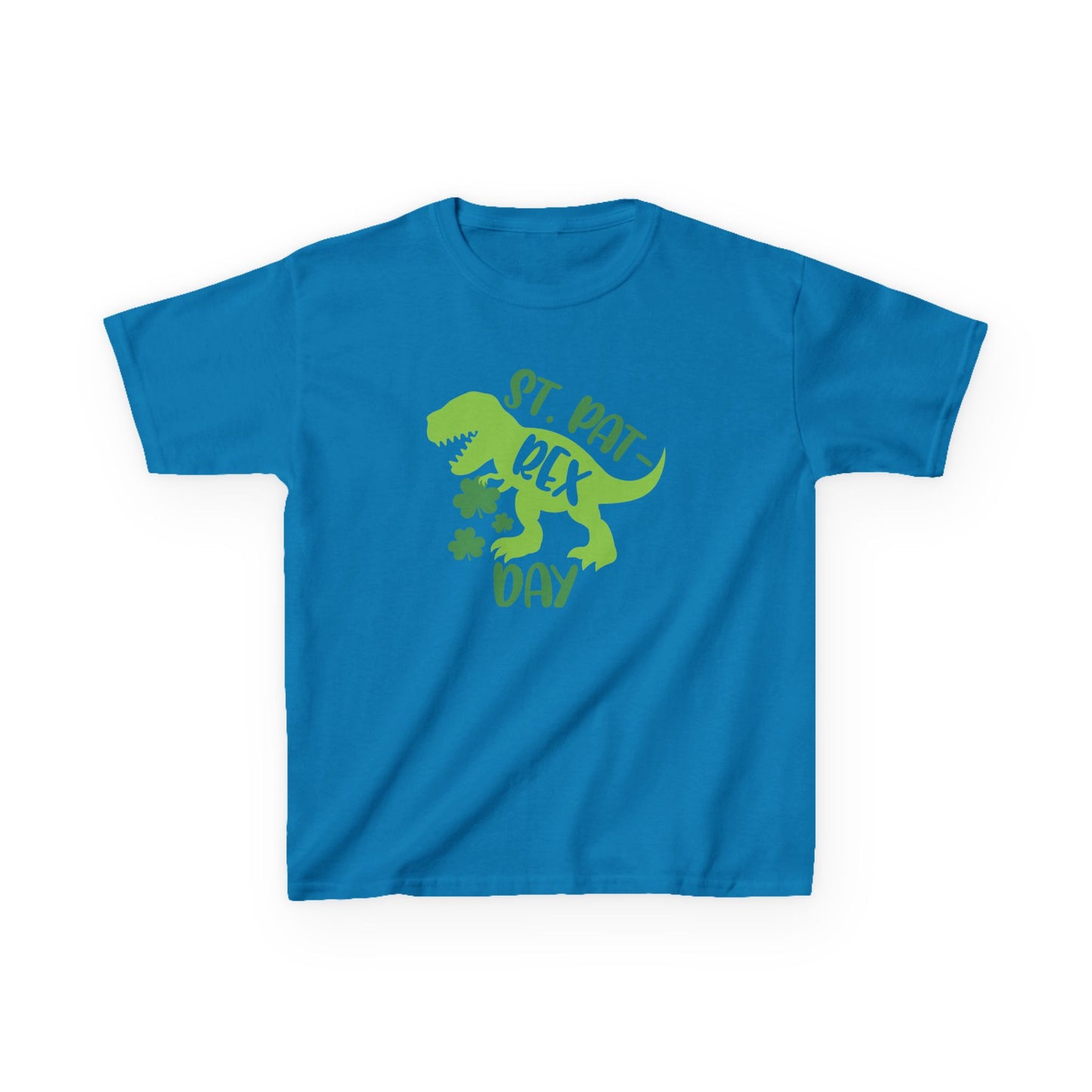 St Pat-Rex Day Dino St Patricks Day Kids Heavy Cotton Tee