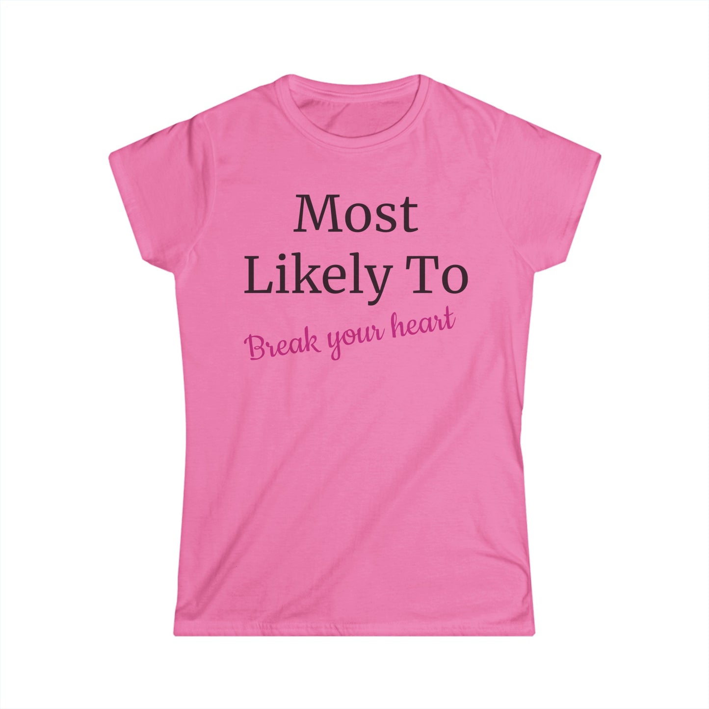 Bachelorette Party, Most Likely To, S-2XL, Women's Softstyle Tee