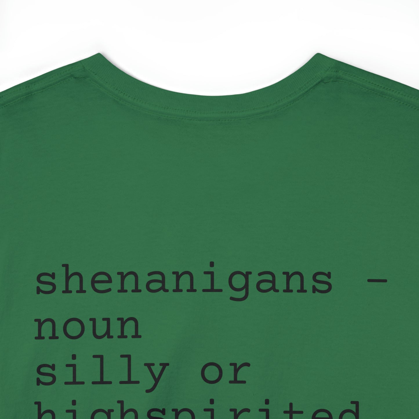 Unisex Shenanigan's Matching Family Shenanigans Crew St Patricks Day Heavy Cotton Tee