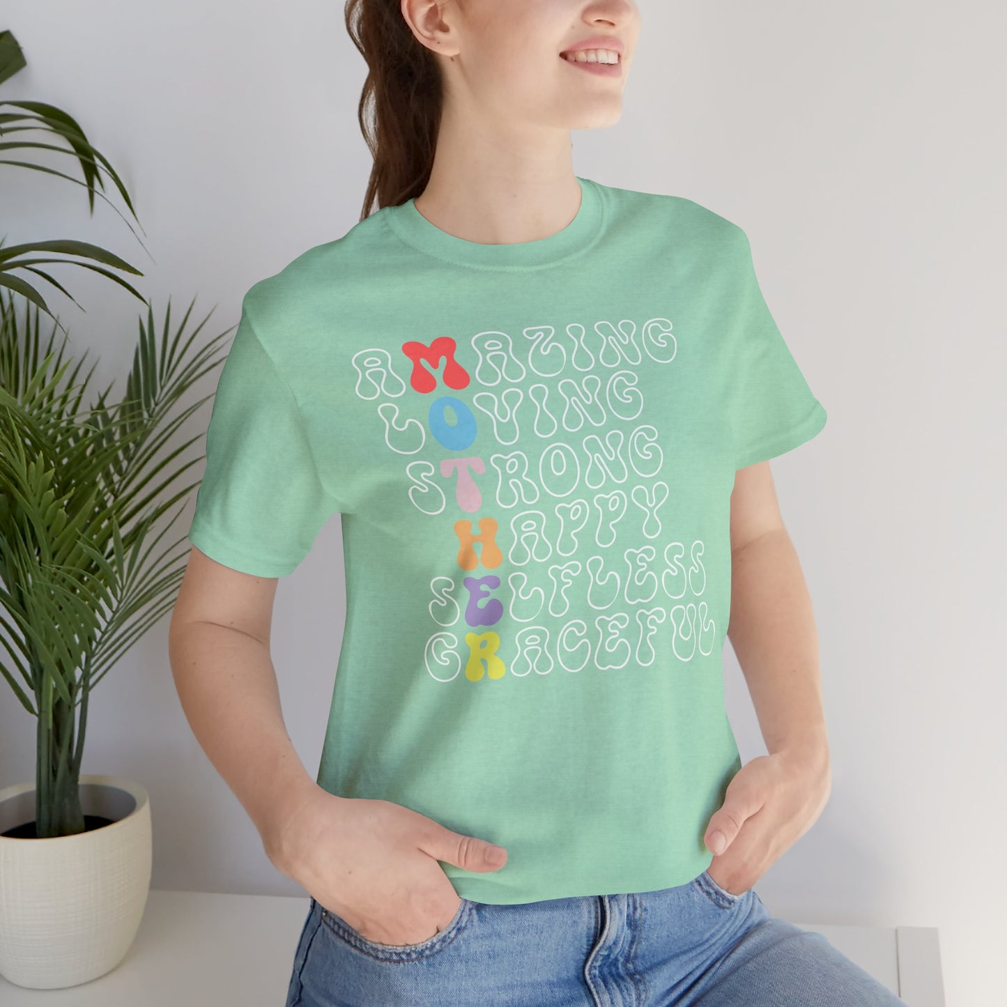 Mother's Day, Amazing Mother, XS-3XL, Unisex Jersey Short Sleeve Tee