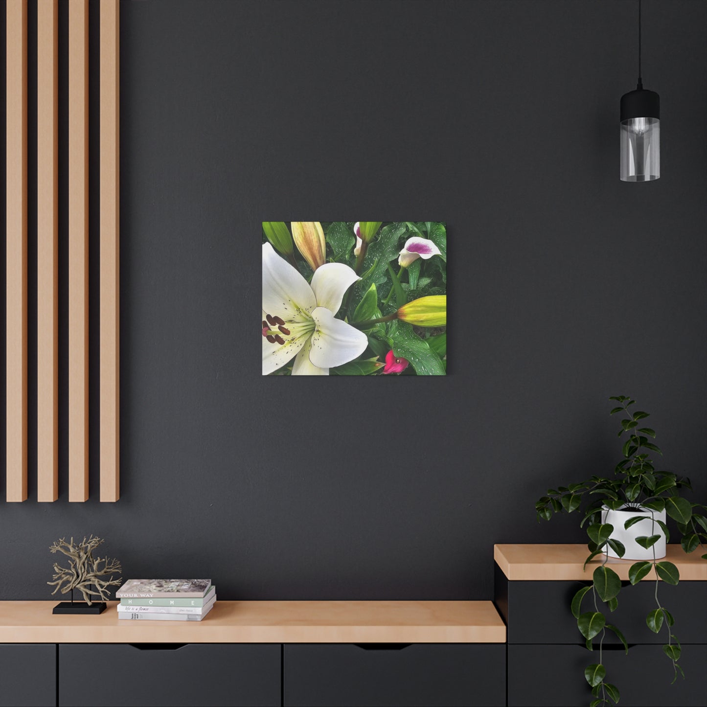 Lily Explosion, Matte Canvas, Stretched, 1.25"