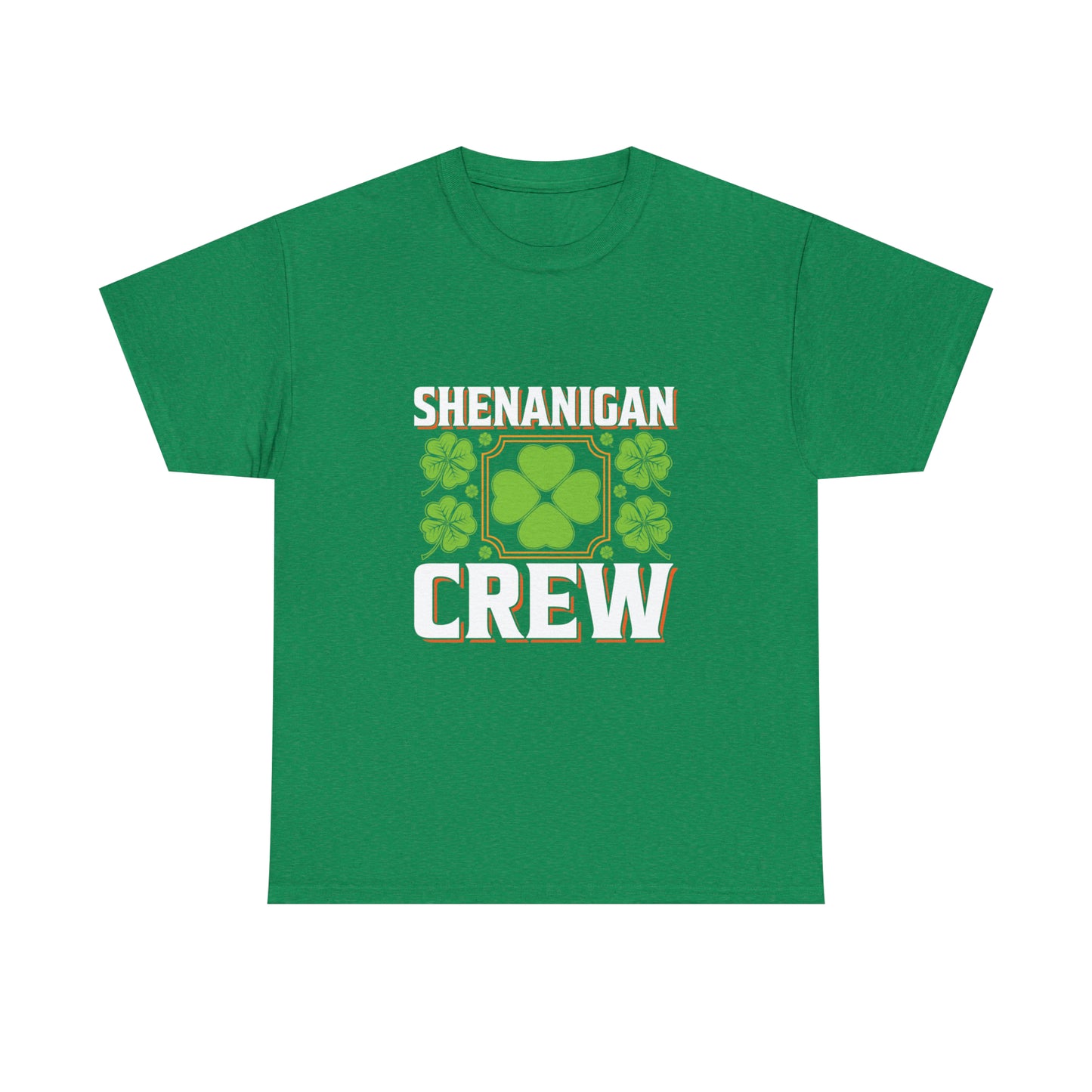 Unisex Shenanigan's Matching Family Shenanigans Crew St Patricks Day Heavy Cotton Tee