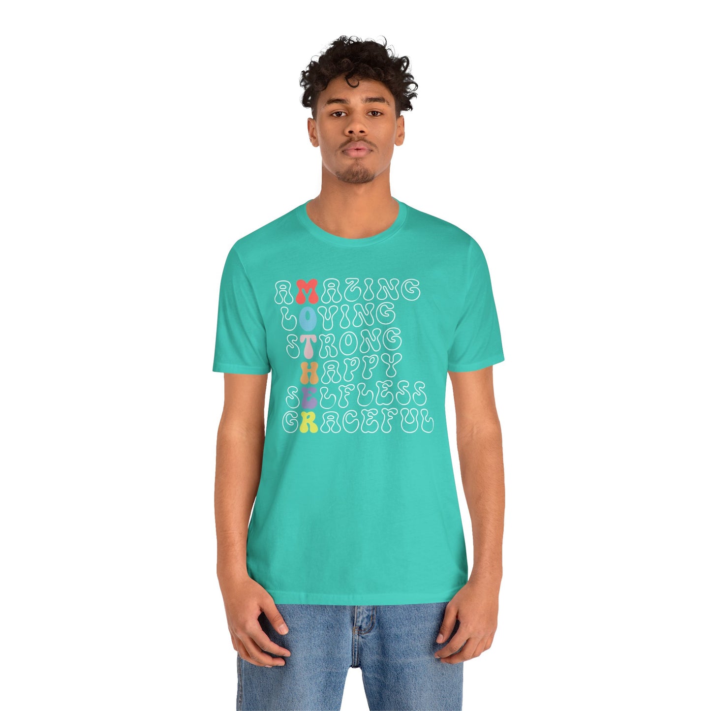 Mother's Day, Amazing Mother, XS-3XL, Unisex Jersey Short Sleeve Tee