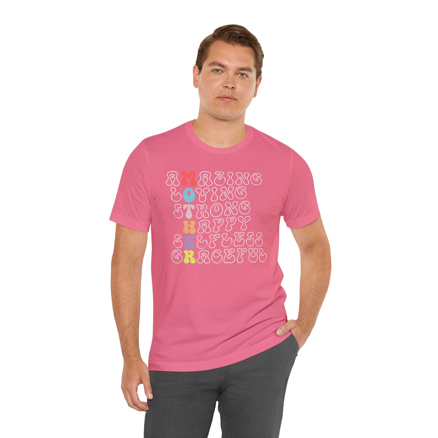Mother's Day, Amazing Mother, XS-3XL, Unisex Jersey Short Sleeve Tee