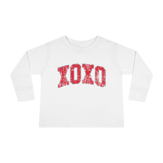 XOXO Valentine's Day Toddler Long Sleeve Tee