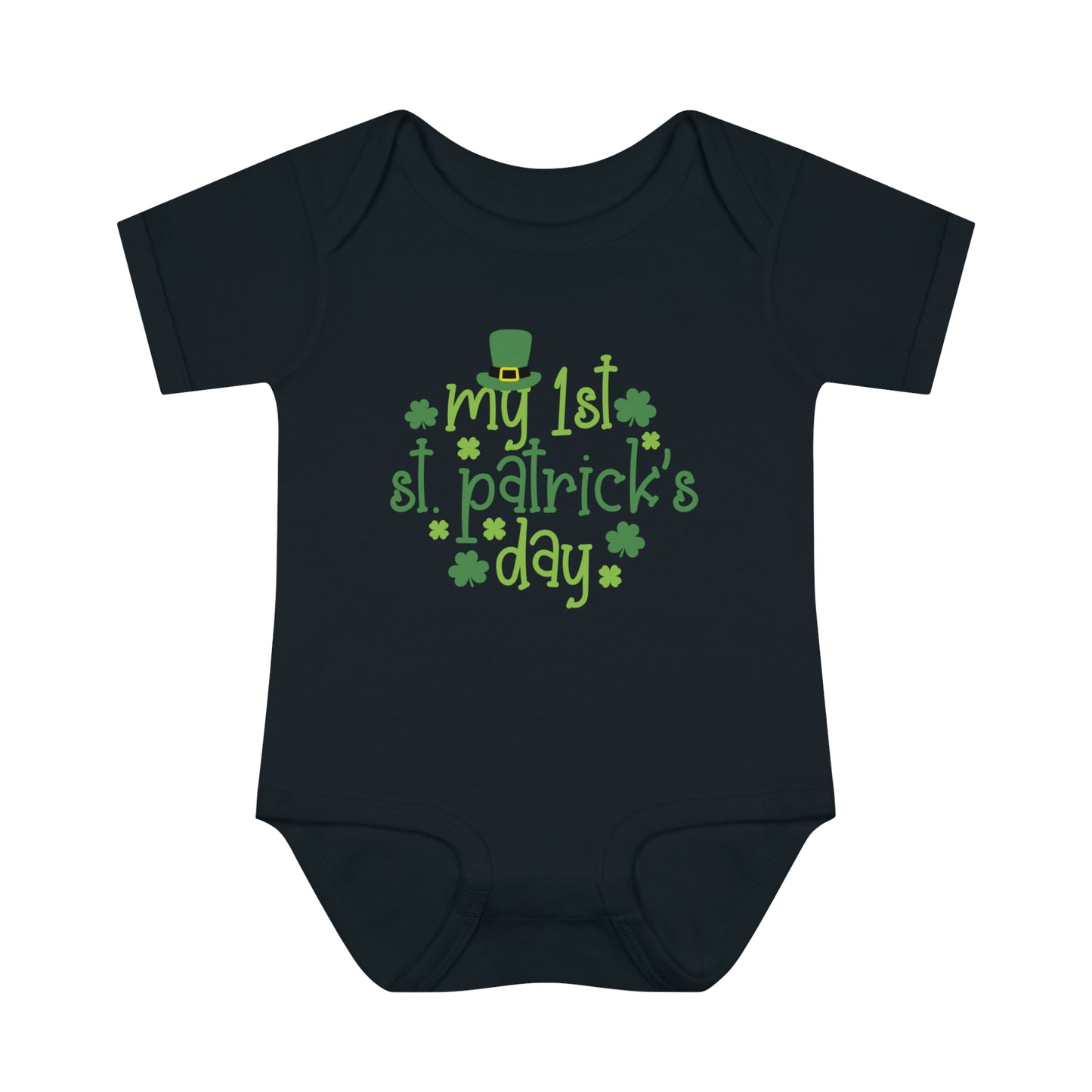 My First 1st St Patricks Day Infant Onesie Baby Rib Bodysuit