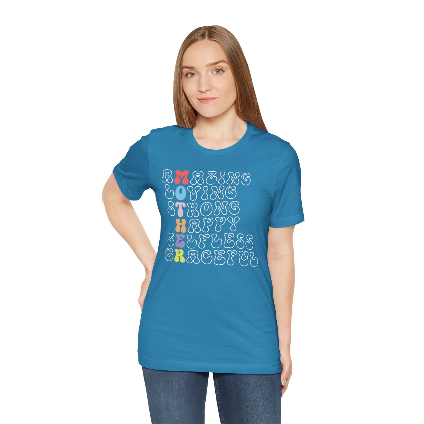 Mother's Day, Amazing Mother, XS-3XL, Unisex Jersey Short Sleeve Tee