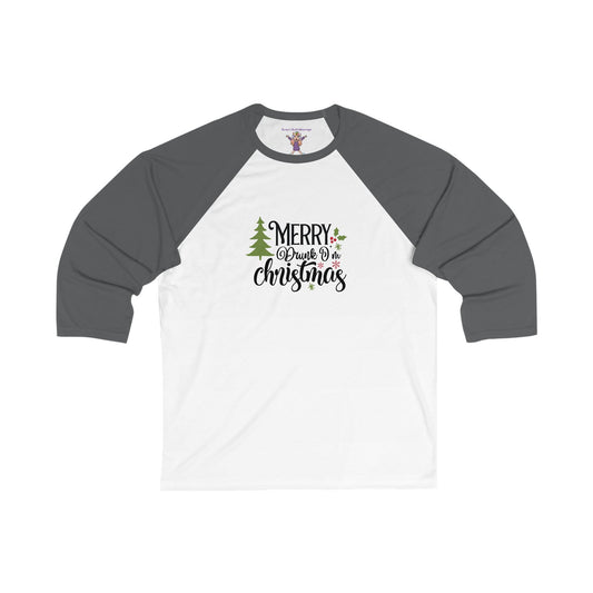 Merry Drunk I'm Christmas Holiday Unisex 3\4 Sleeve Baseball Tee