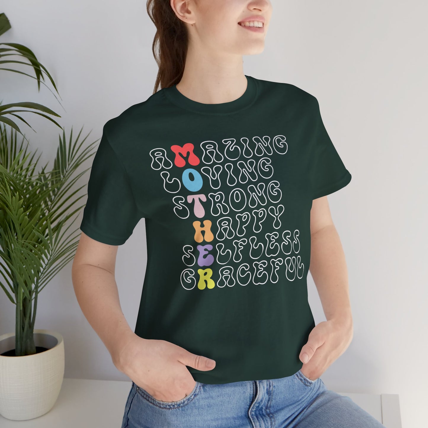 Mother's Day, Amazing Mother, XS-3XL, Unisex Jersey Short Sleeve Tee