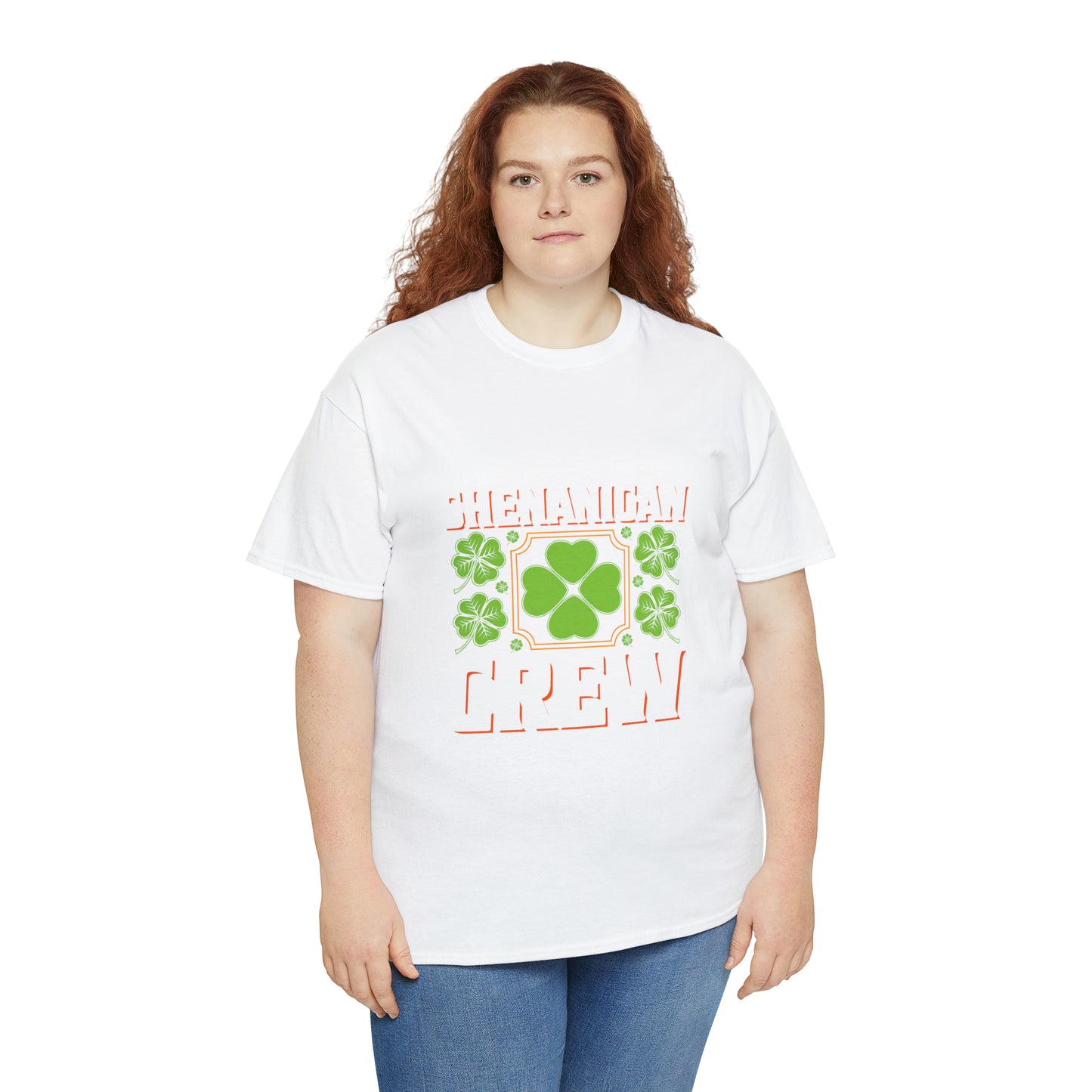 Unisex Shenanigan's Matching Family Shenanigans Crew St Patricks Day Heavy Cotton Tee