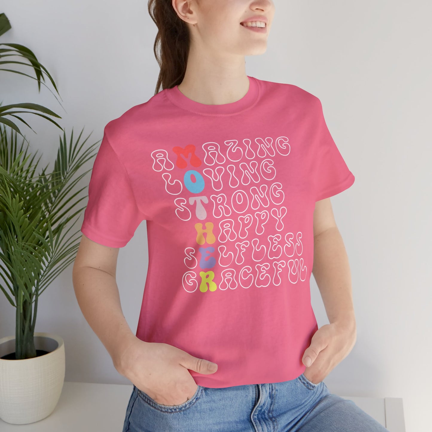 Mother's Day, Amazing Mother, XS-3XL, Unisex Jersey Short Sleeve Tee