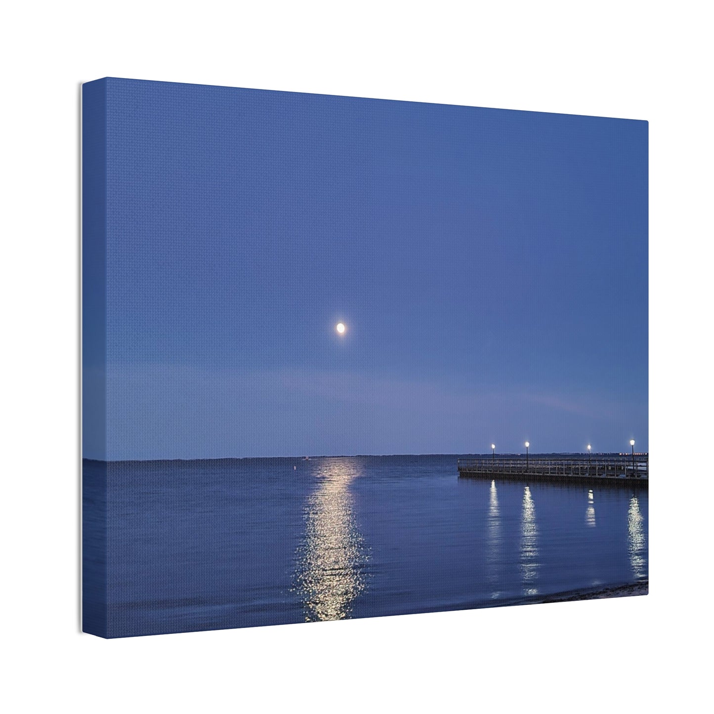 Moonlight Over The Bay, Canvas Stretched, 1.5''