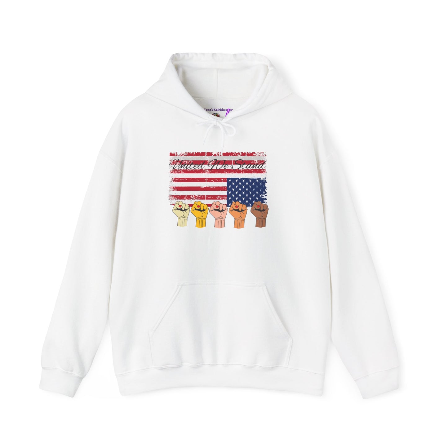 United We Stand Nation in distress Hoodie, Patriotic Blend Sweatshirt, National Pride Pullover, American Flag Hooded Jumper, USA Unity Top