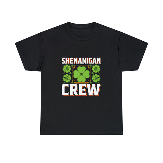 Unisex Shenanigan's Matching Family Shenanigans Crew St Patricks Day Heavy Cotton Tee