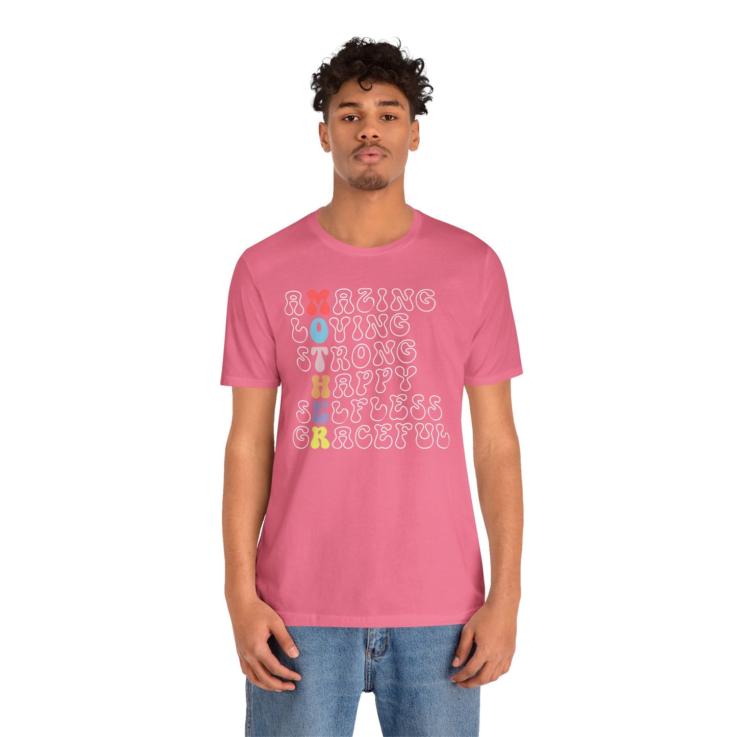 Mother's Day, Amazing Mother, XS-3XL, Unisex Jersey Short Sleeve Tee