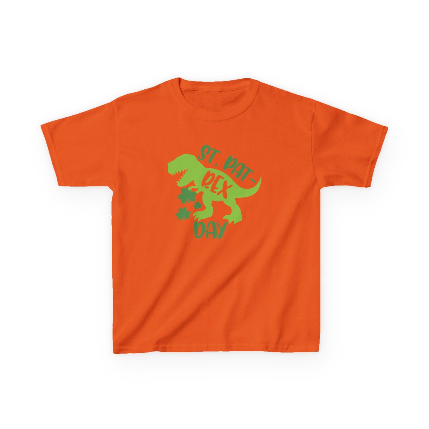 St Pat-Rex Day Dino St Patricks Day Kids Heavy Cotton Tee