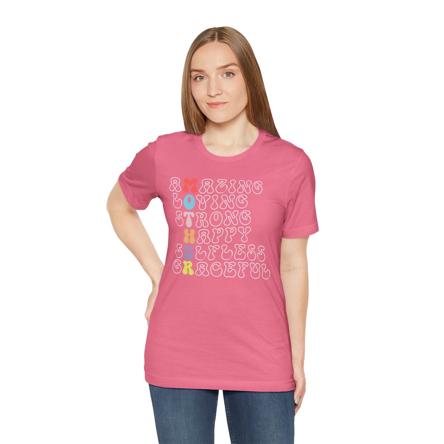 Mother's Day, Amazing Mother, XS-3XL, Unisex Jersey Short Sleeve Tee