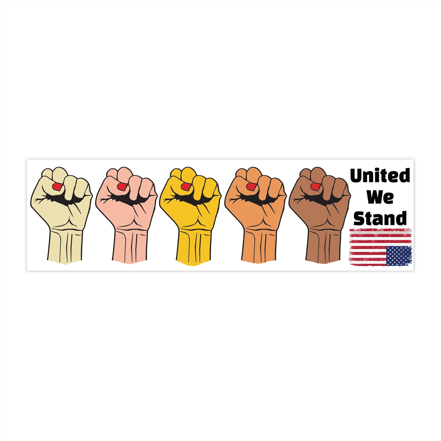 Solidarity Bumper Stickers, Patriotic Car Decals, Protest Movement Accessories, Unity Political Bumper Decals, Activism Vehicle Stickers