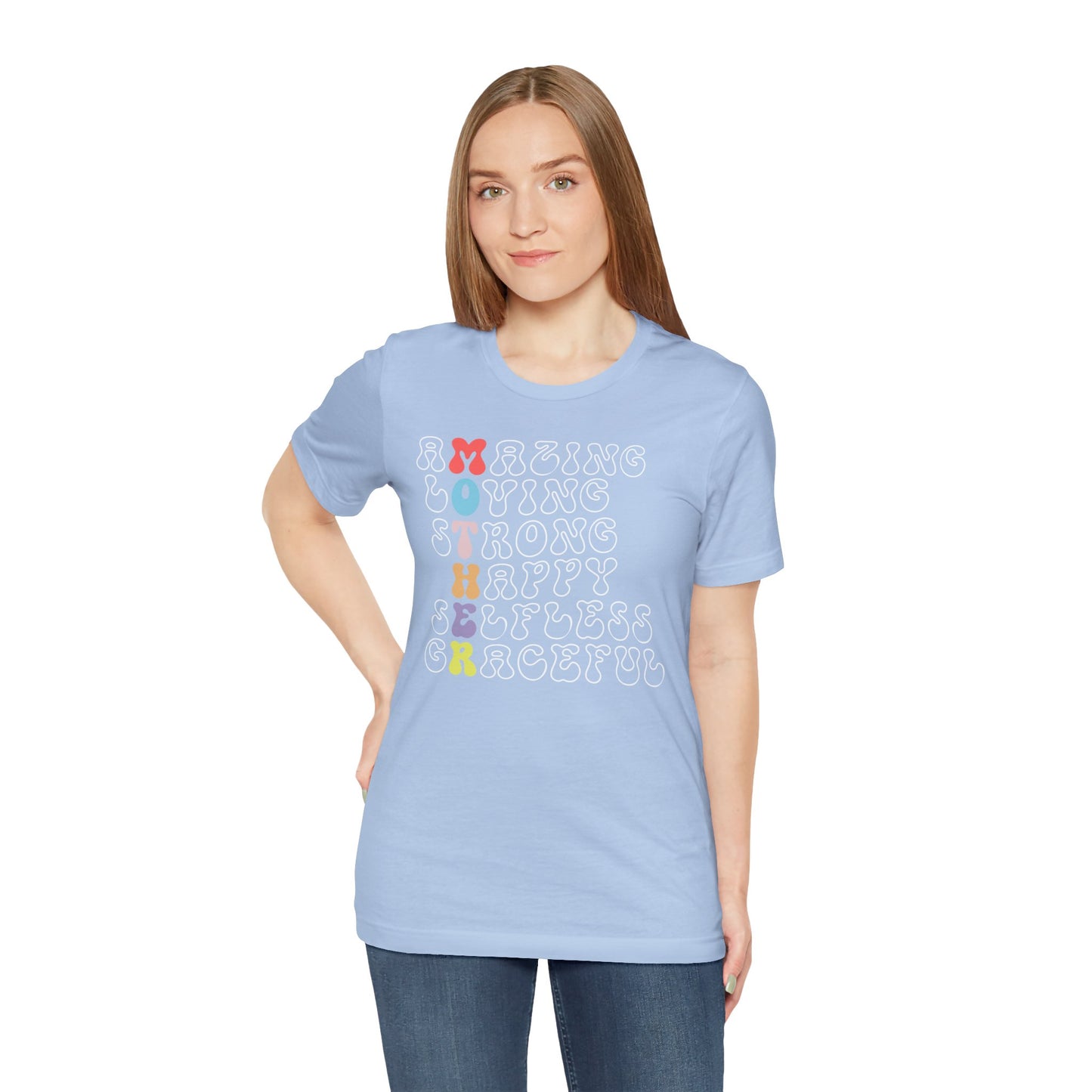 Mother's Day, Amazing Mother, XS-3XL, Unisex Jersey Short Sleeve Tee