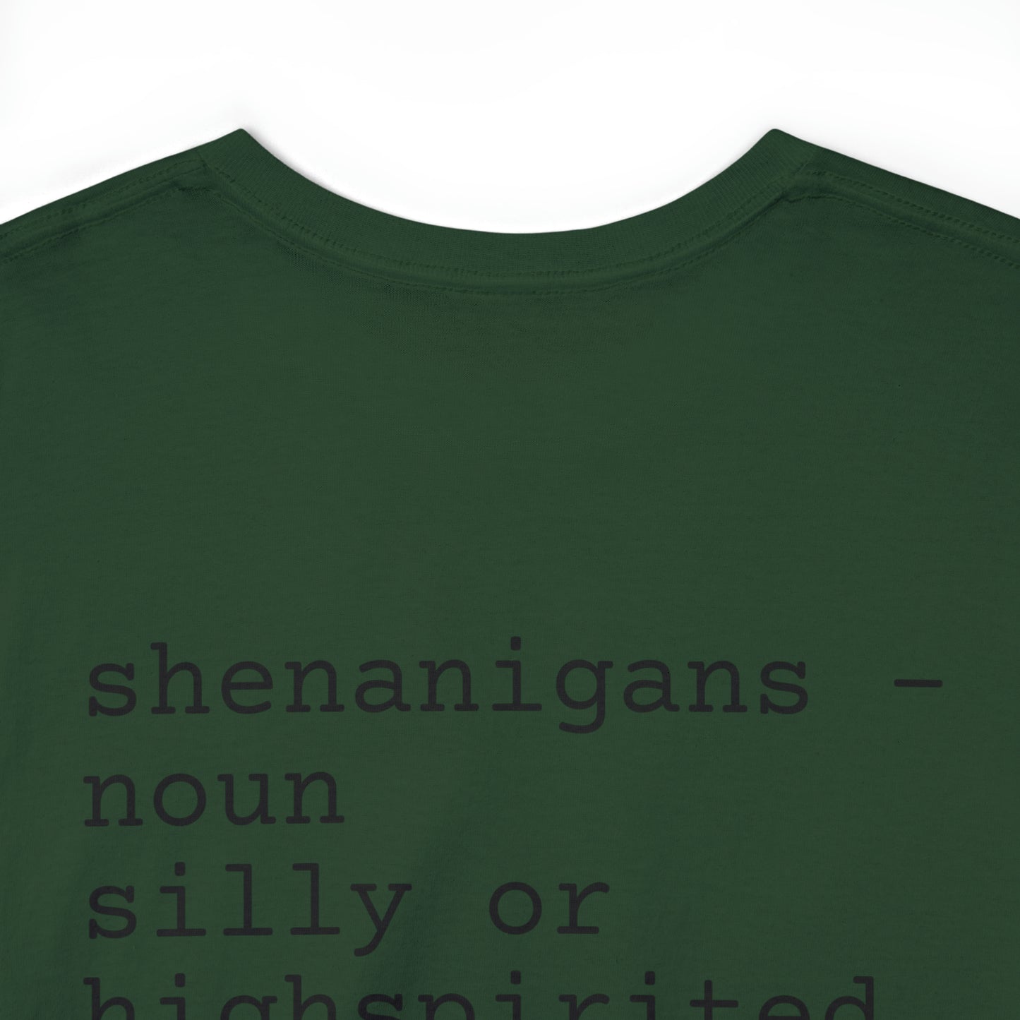 Unisex Shenanigan's Matching Family Shenanigans Crew St Patricks Day Heavy Cotton Tee