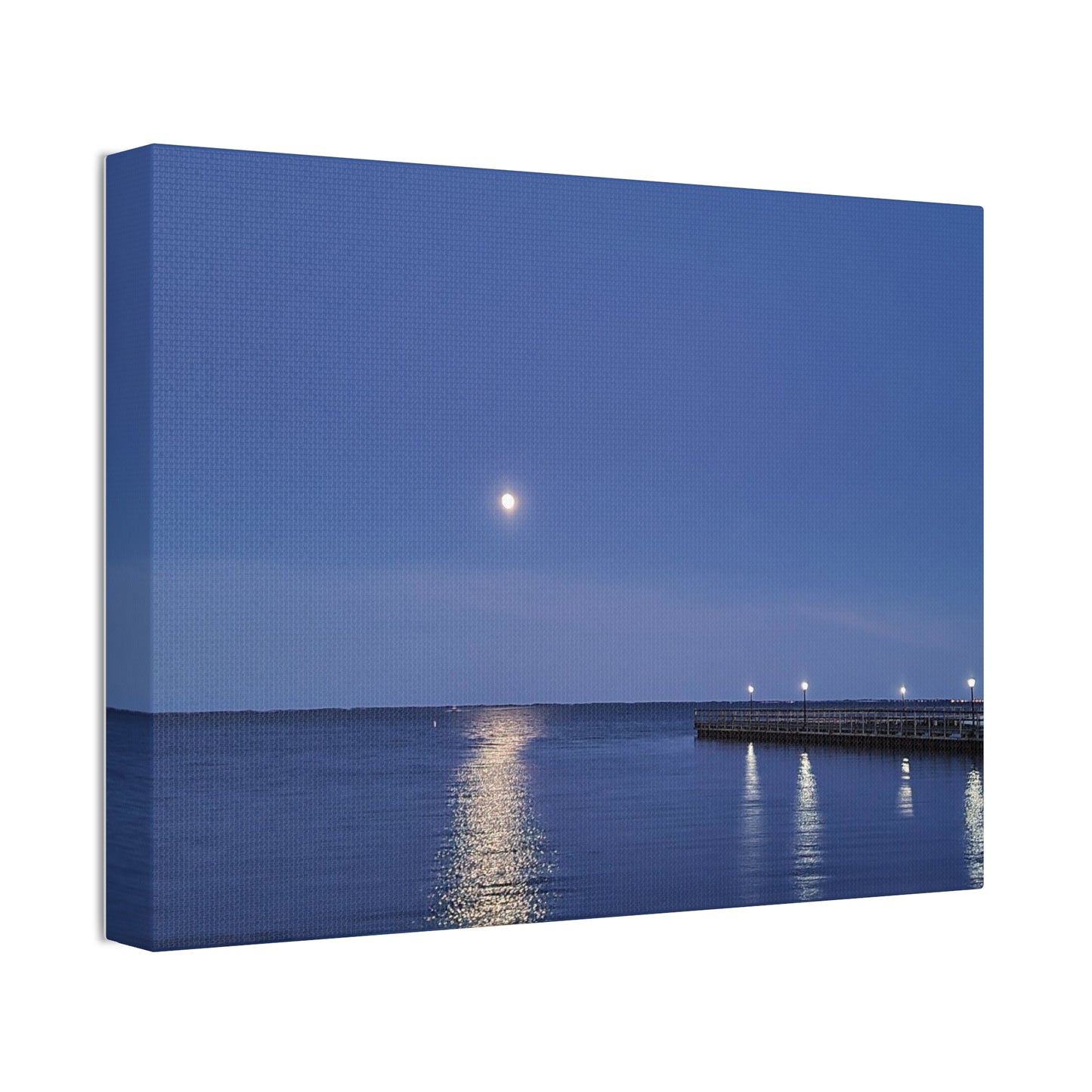 Moonlight Over The Bay, Canvas Stretched, 1.5''