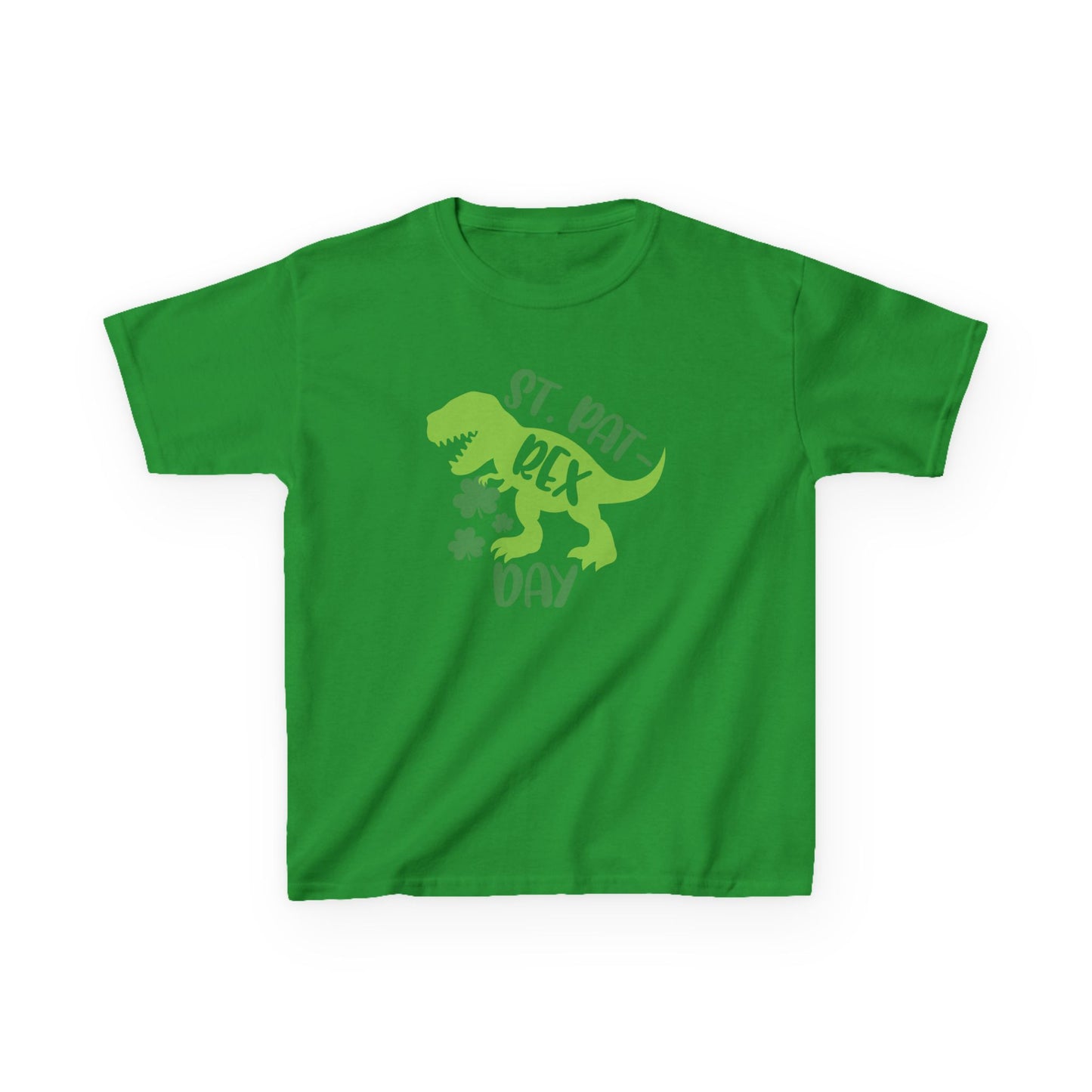St Pat-Rex Day Dino St Patricks Day Kids Heavy Cotton Tee