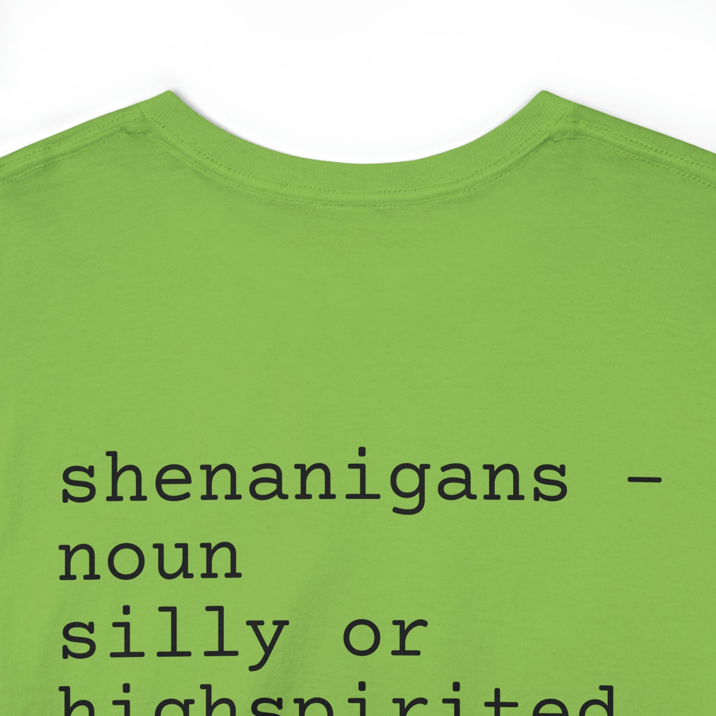 Unisex Shenanigan's Matching Family Shenanigans Crew St Patricks Day Heavy Cotton Tee